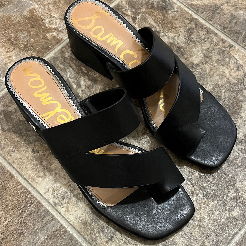 Sam Edelman Black Crisscross Sandals